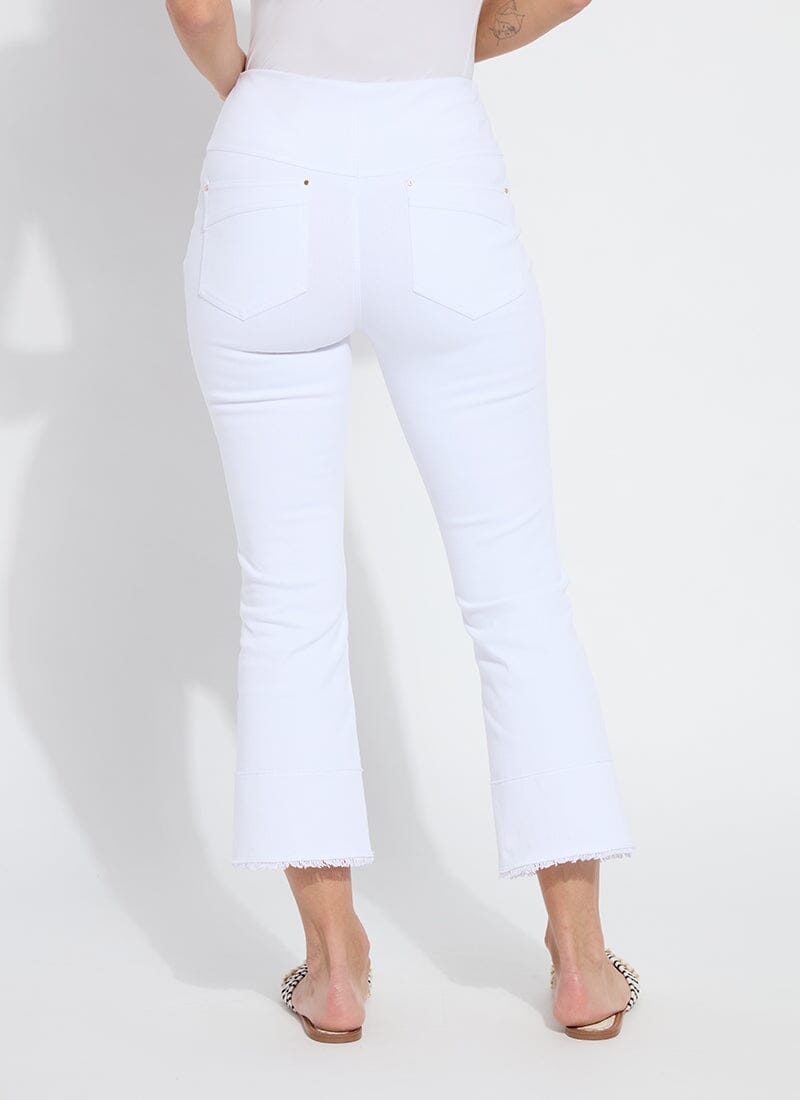 Dara Seamed Hem Crop Denim (25" Inseam)