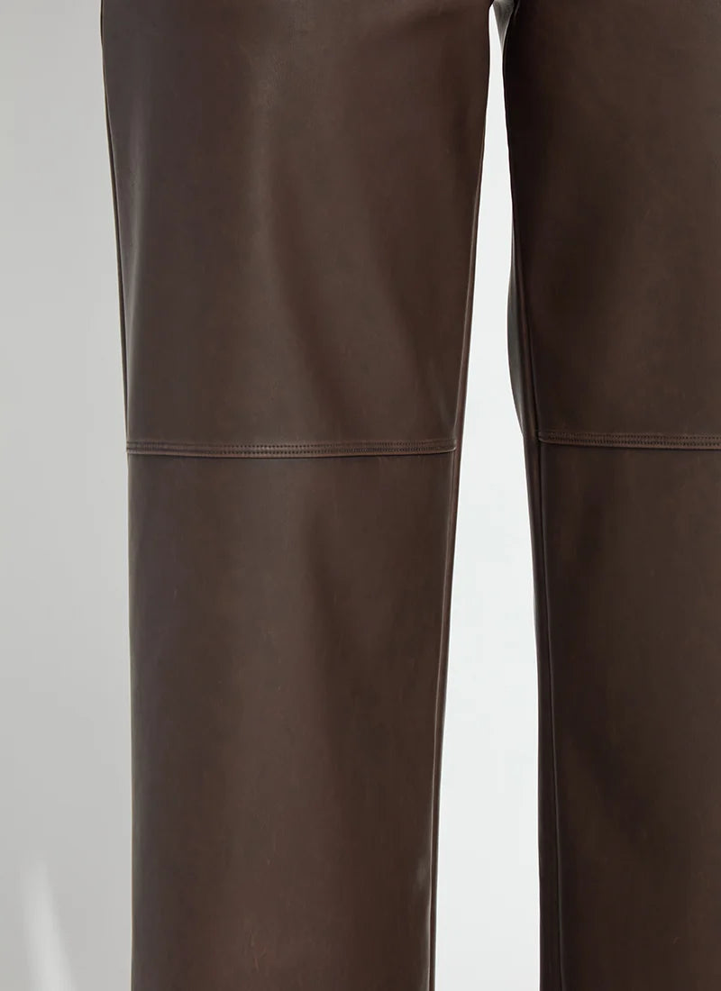 Cortina Hi Waist Wide Leg Vegan Leather