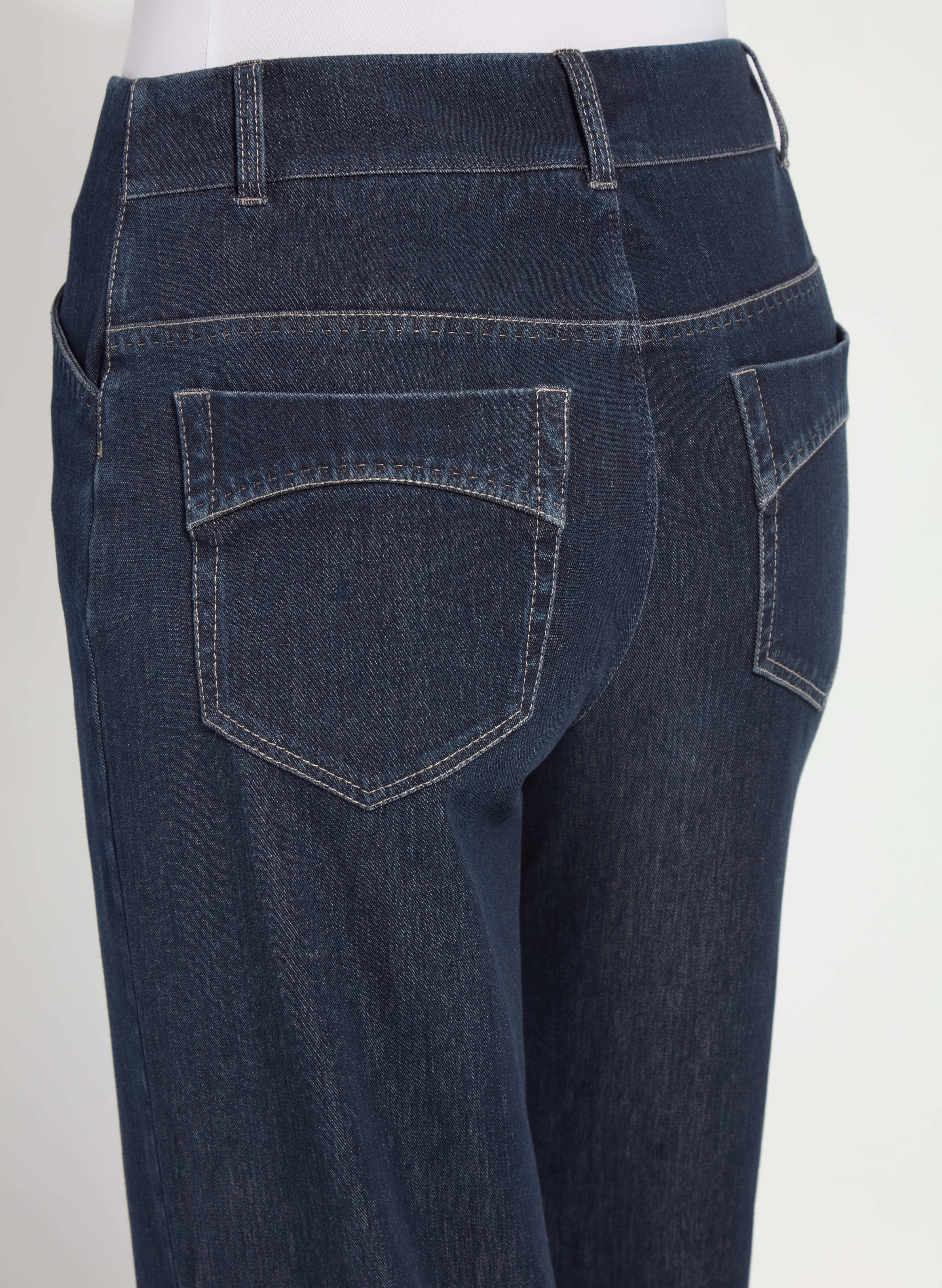 Samara Cuffed Wide Leg Denim (Inseam 28" Cuffed | 33" Uncuffed)
