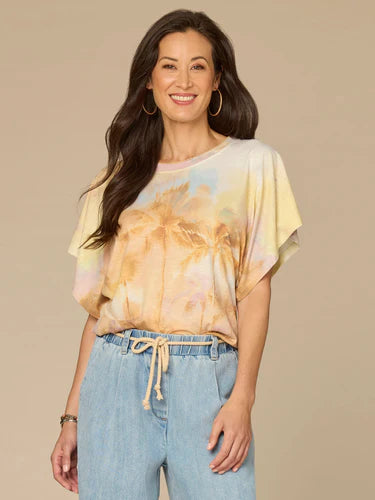 Dolman Sleeve Embroidered Top
