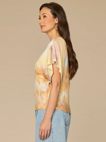 Dolman Sleeve Embroidered Top