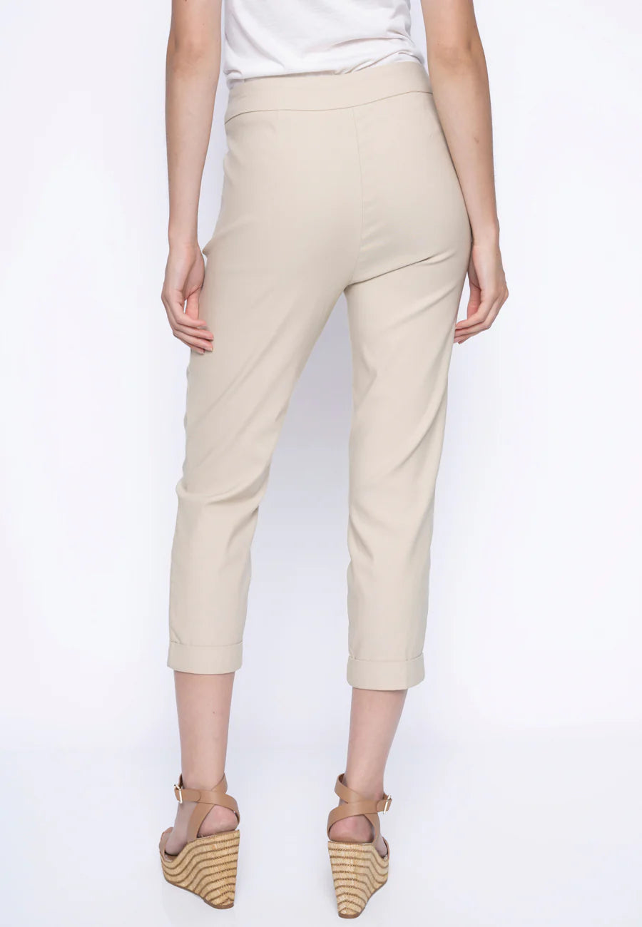Pull on Cuff Capri