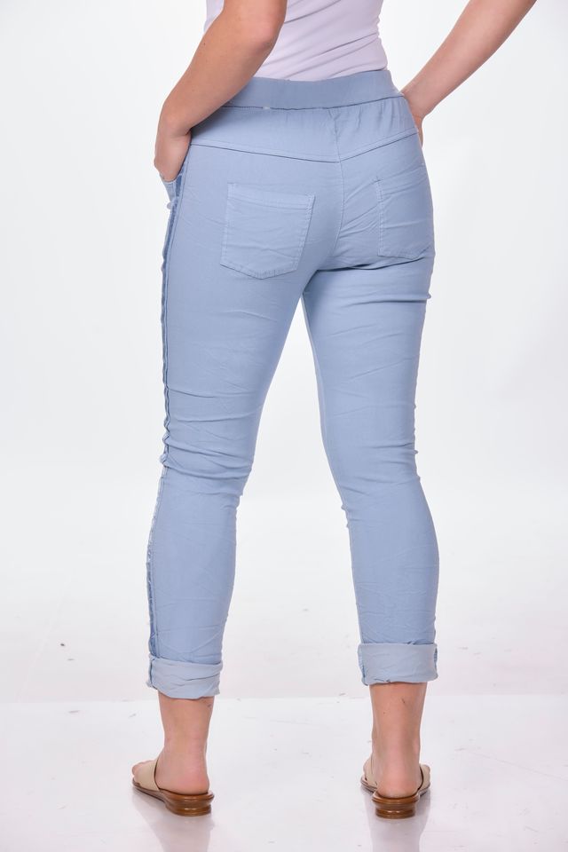 Pull on Side Ribbon Jeggings