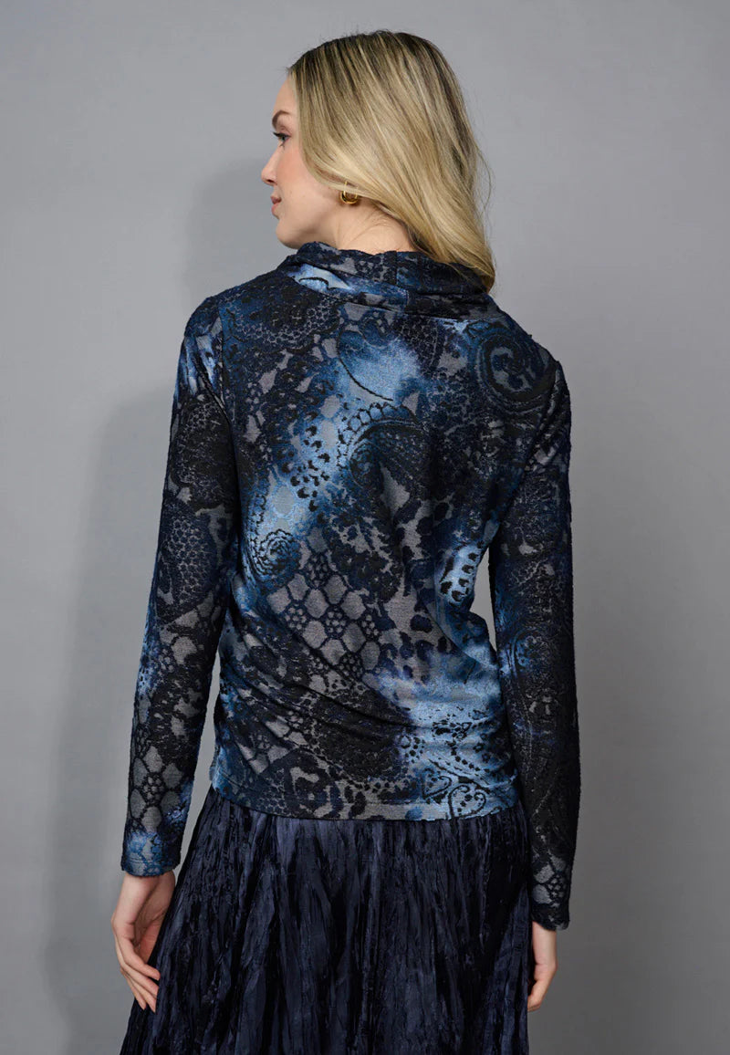 Back image of Picadilly long sleeve novelty top.