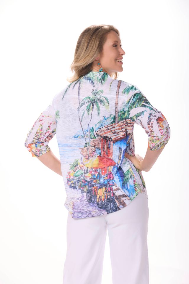 3/4 Sleeve Resort Beach Top