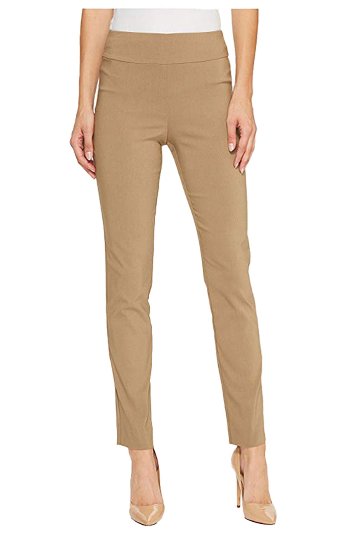Front image of Krazy Larry taupe pants.