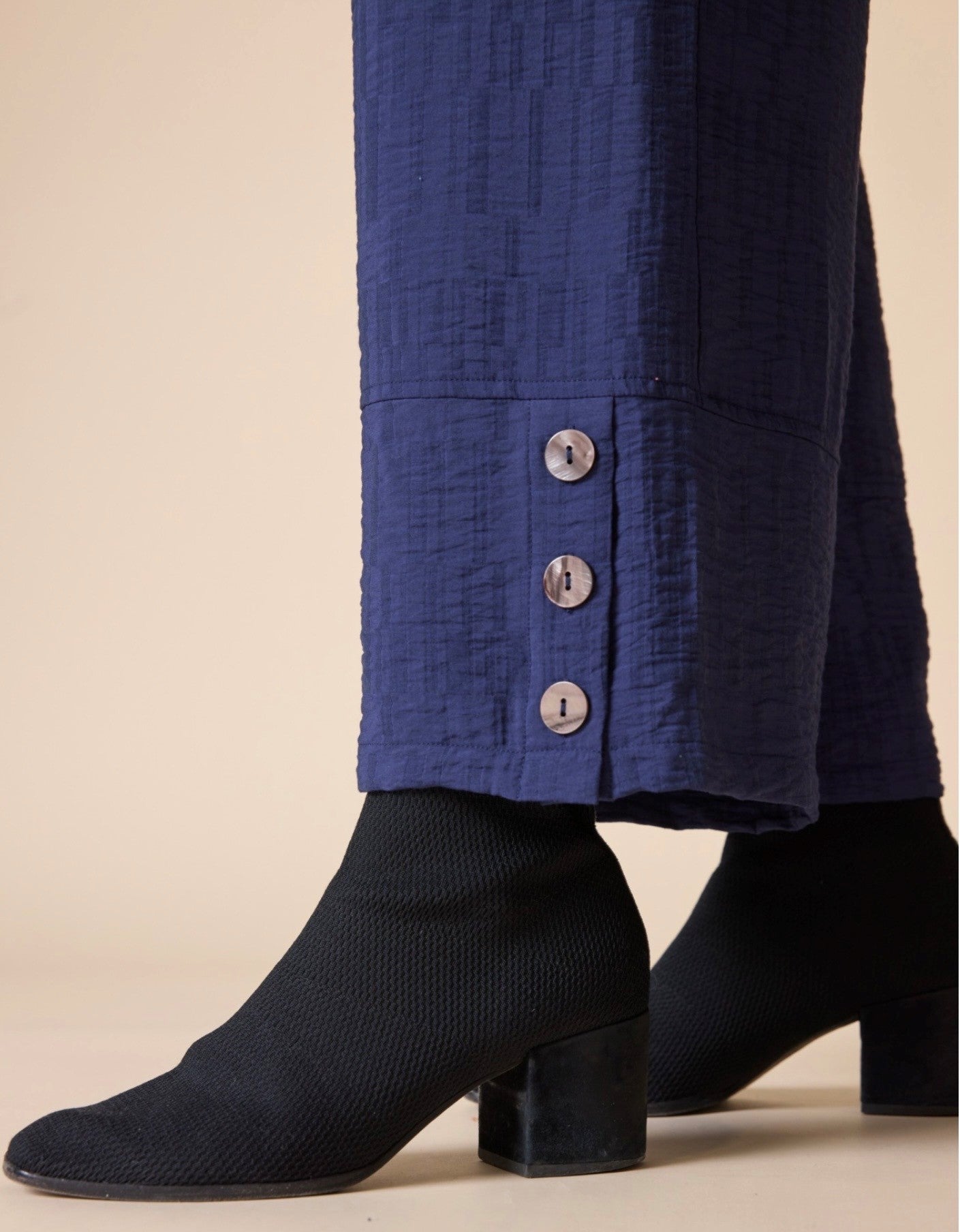 Pull On Button Hem 28" Pant