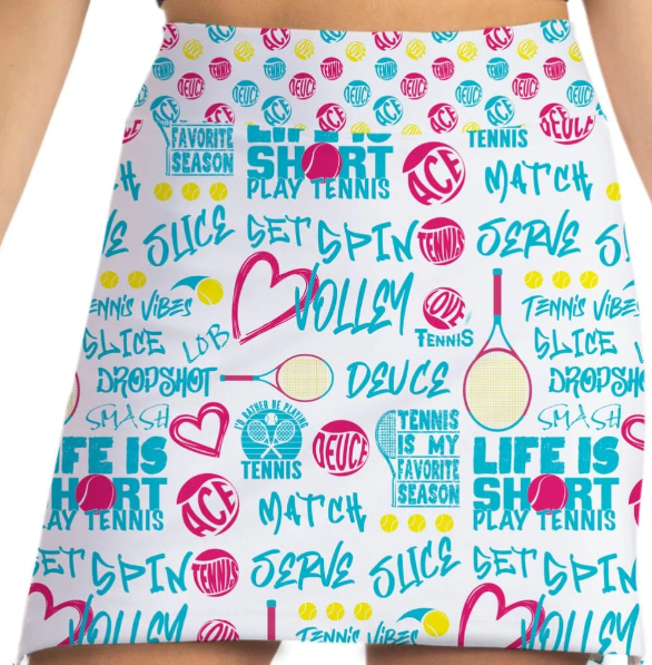 Tennis Love White Skort