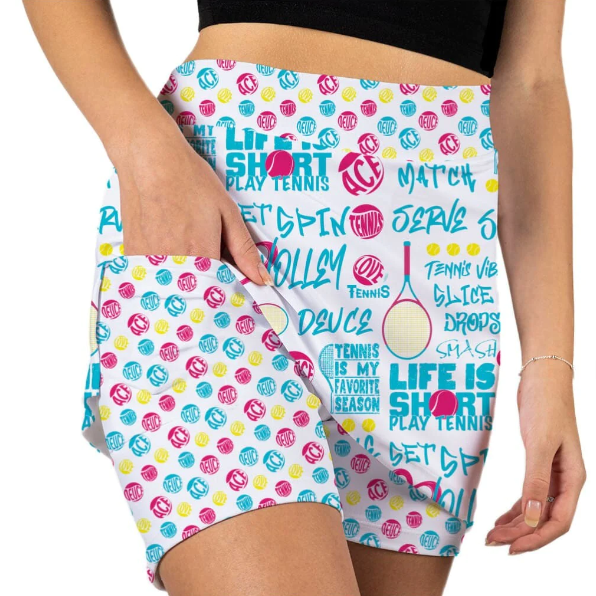 Tennis Love White Skort