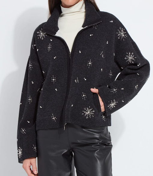 Scottie Embellished Knit Jacket