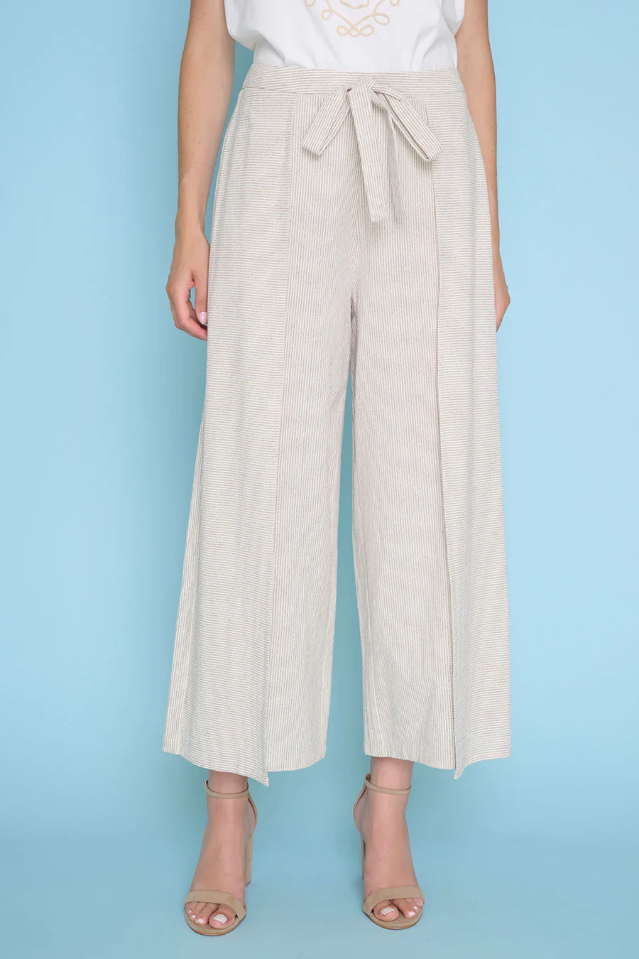 25" Wide Leg Linen Pant