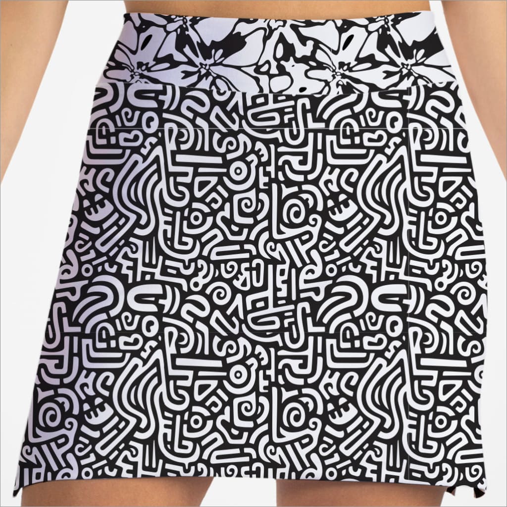 AMAZED Black & White Skort.