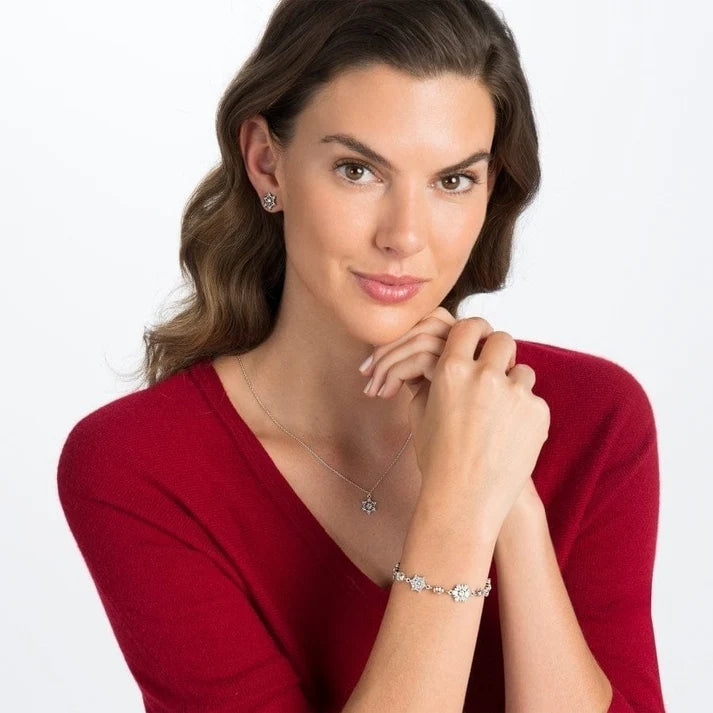 Front image of arctica mini post earrings by Brighton.