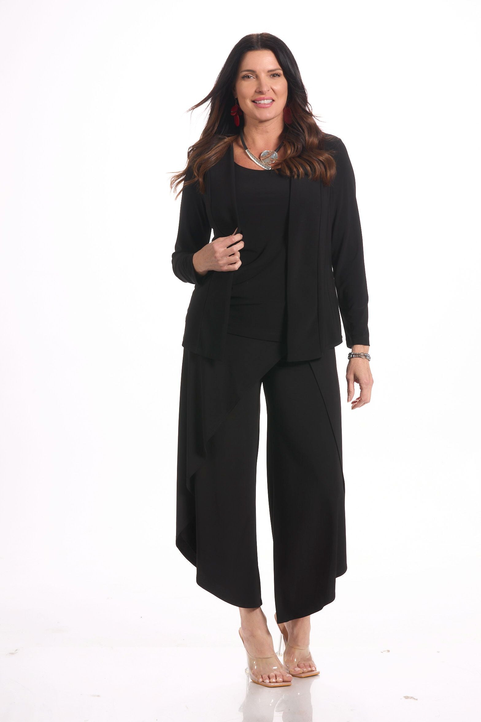 Long Sleeve Black Knit Jacket