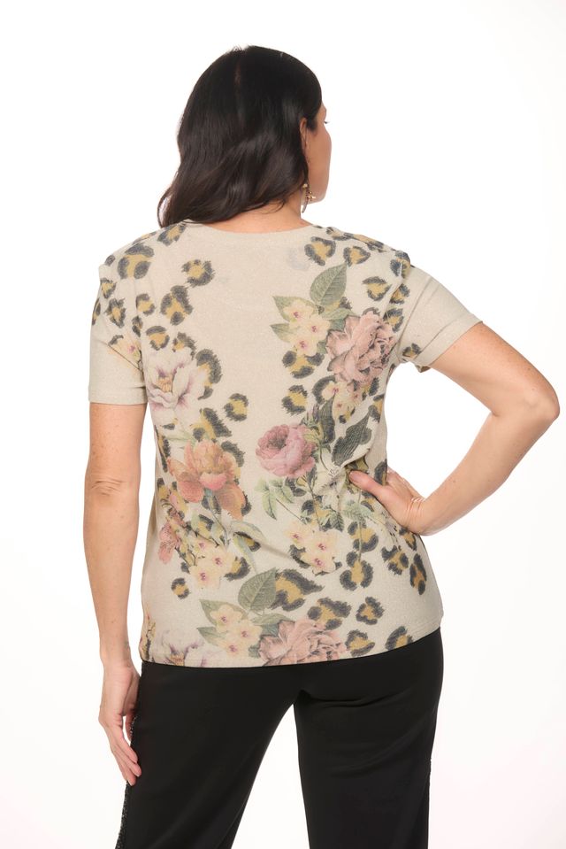 Short Sleeve Shimmer Top