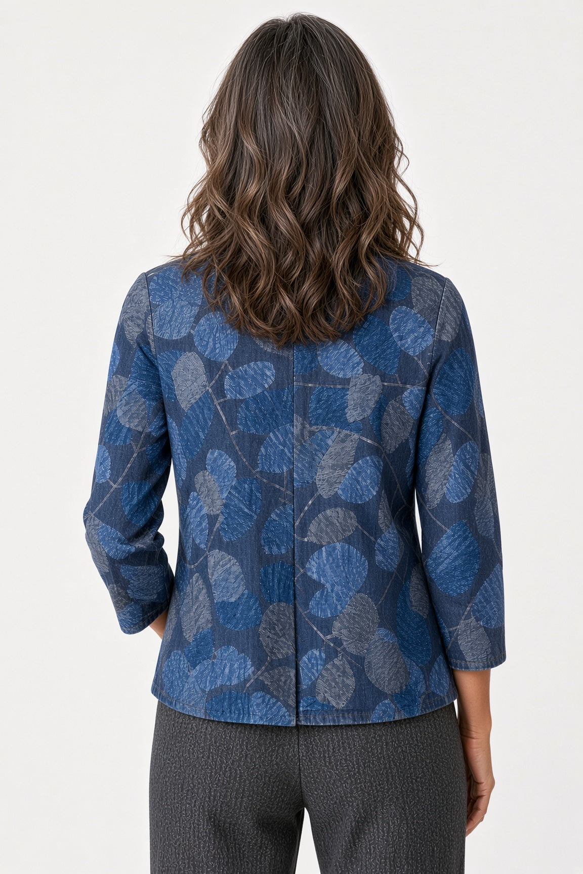 3/4 Sleeve Inverted Pleated Top
