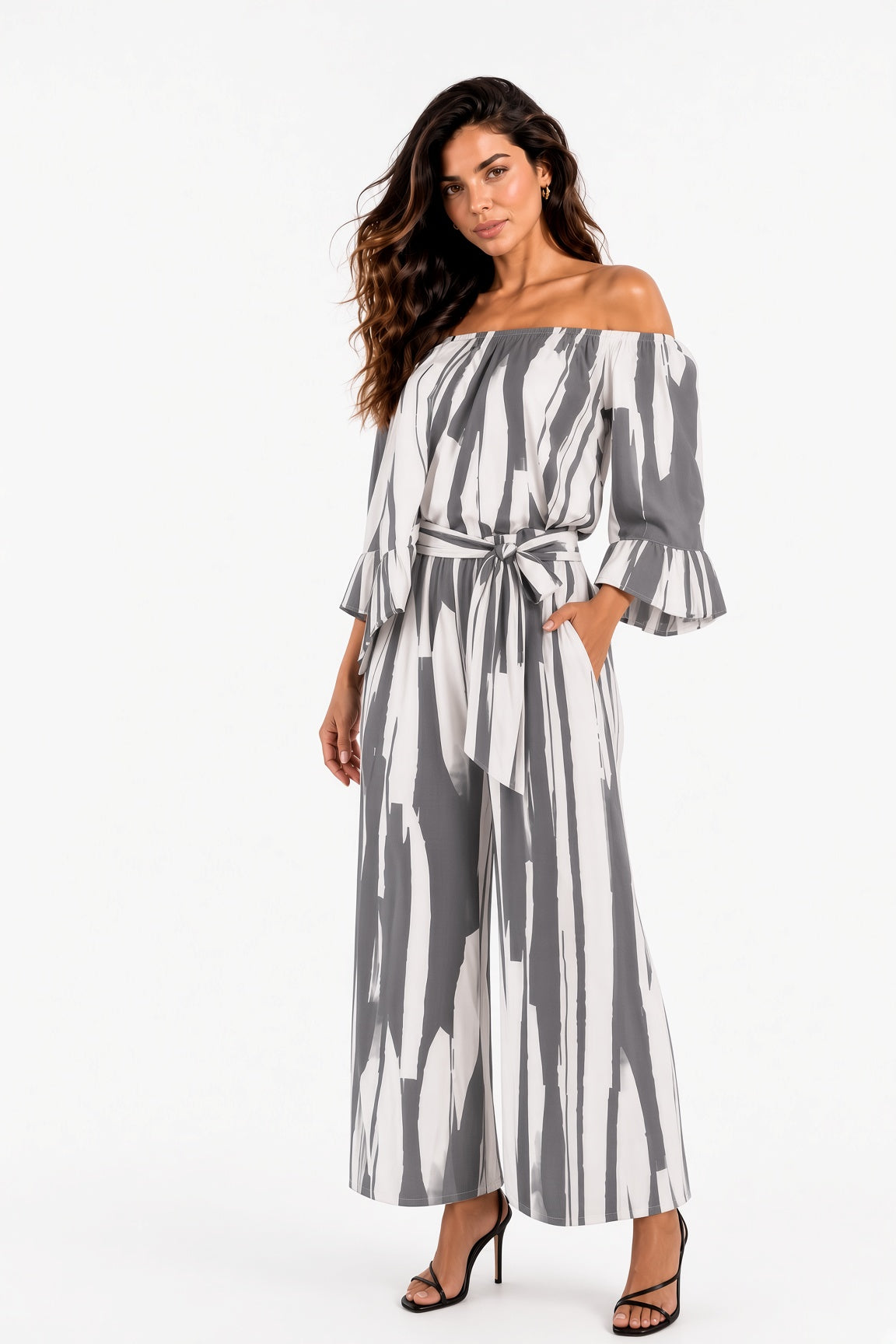 2 Piece Off The Shoulder Pant Set