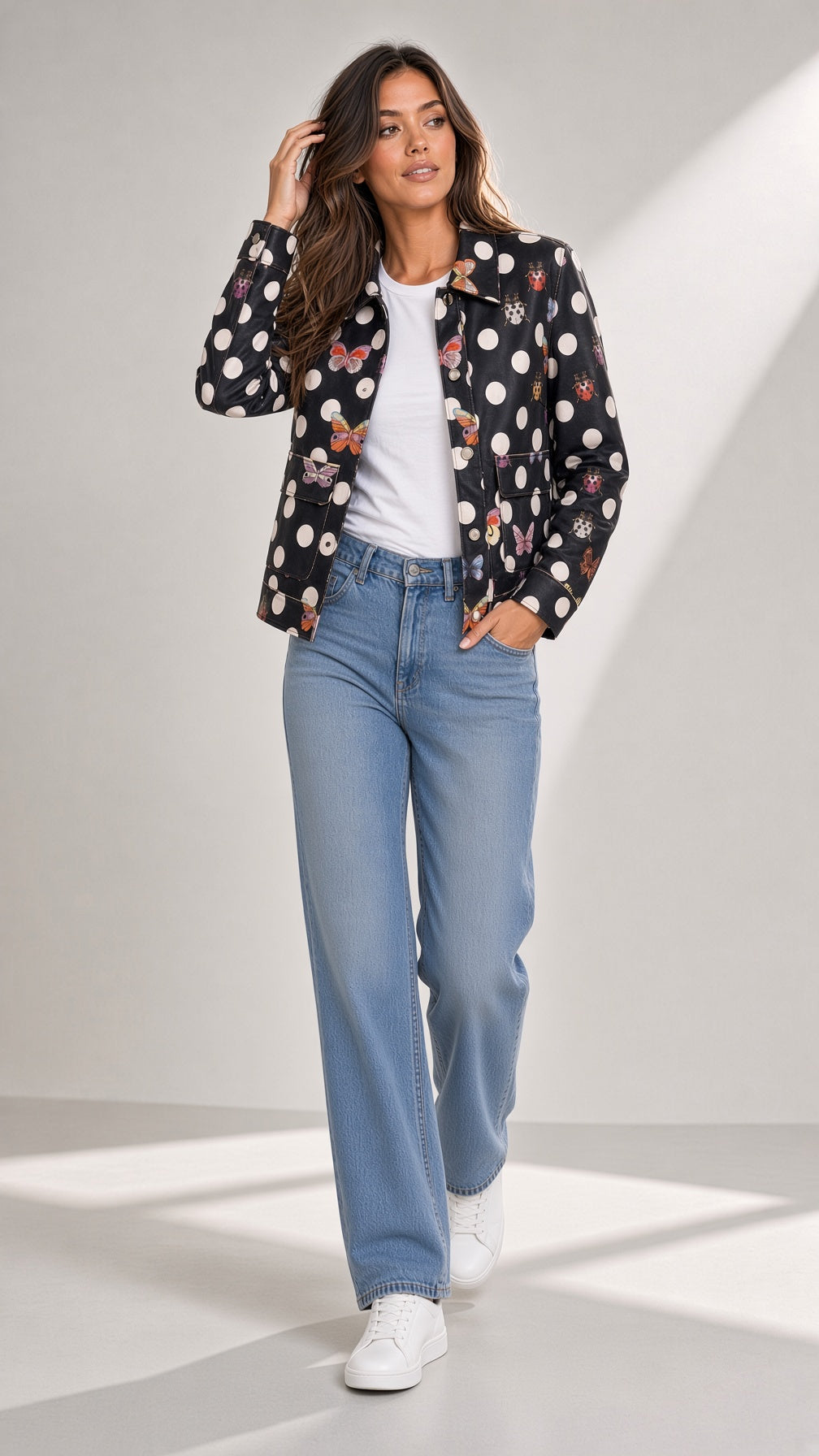 Long Sleeve Print Jacket