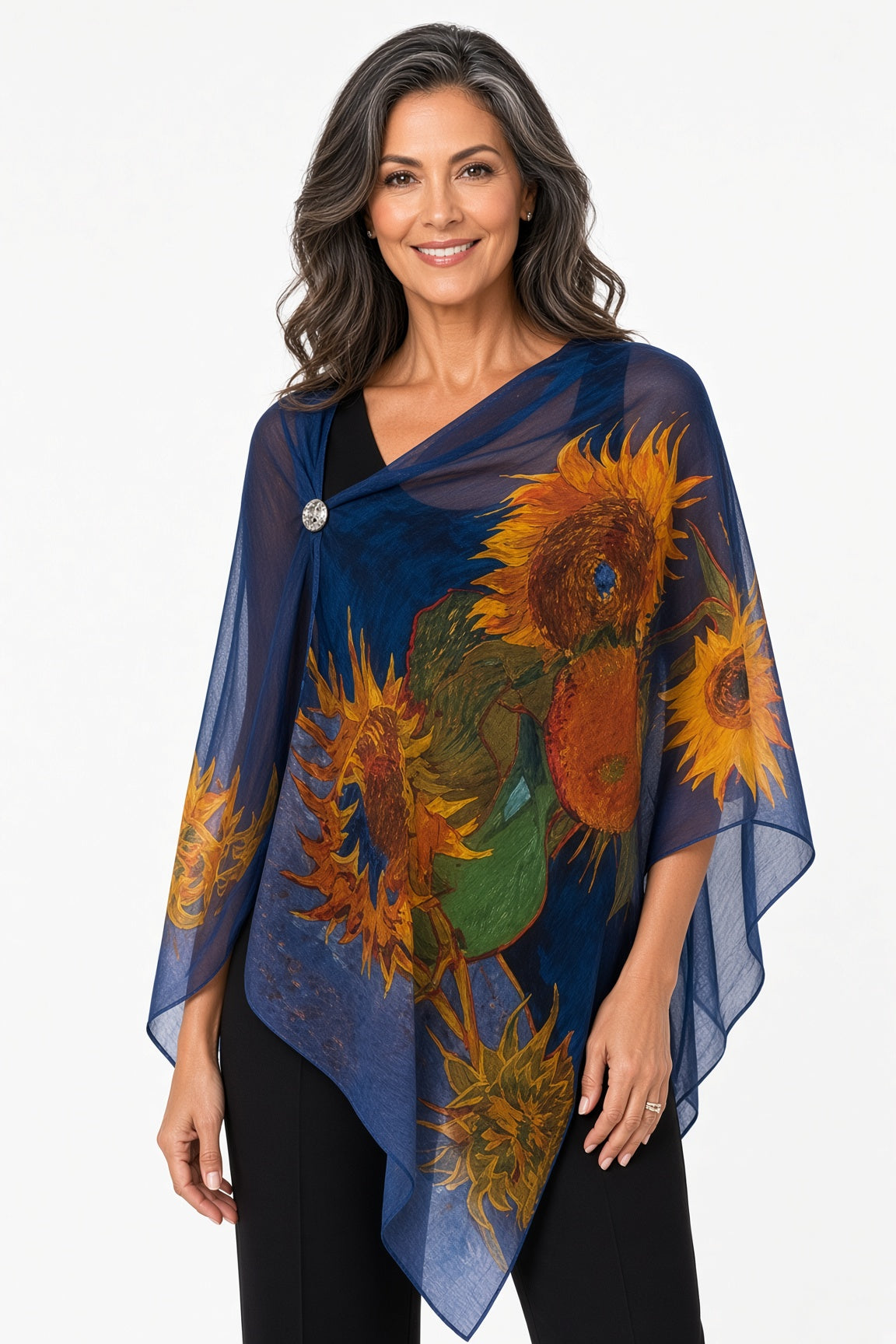Sun Flower Print Scarf