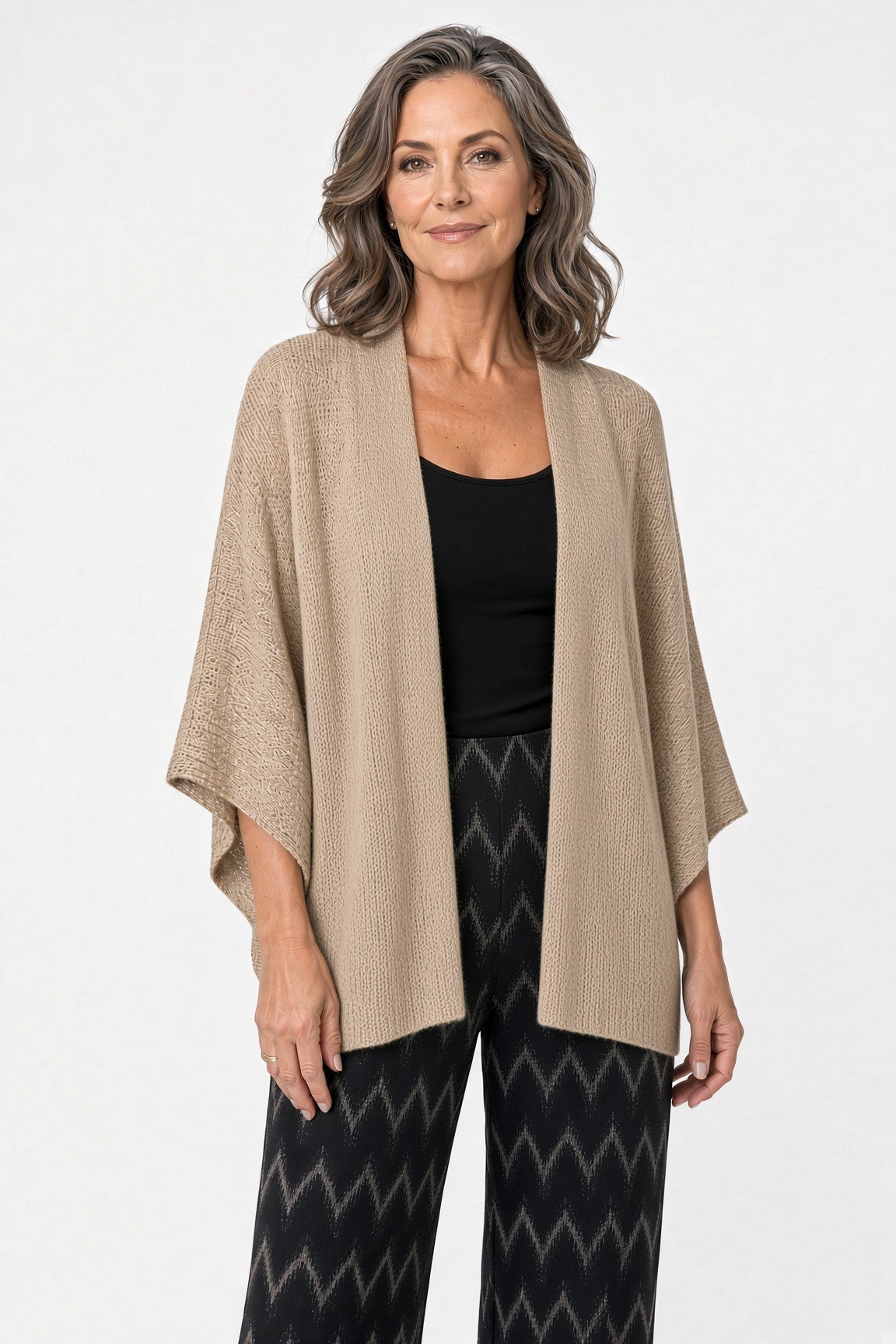 Lurex Cardigan with Tie