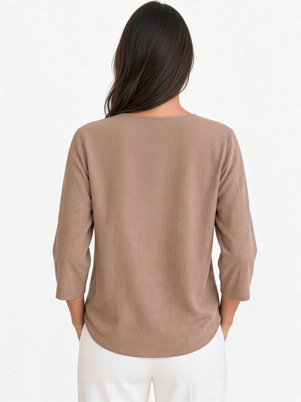 3/4 Split Neck Airflow Top
