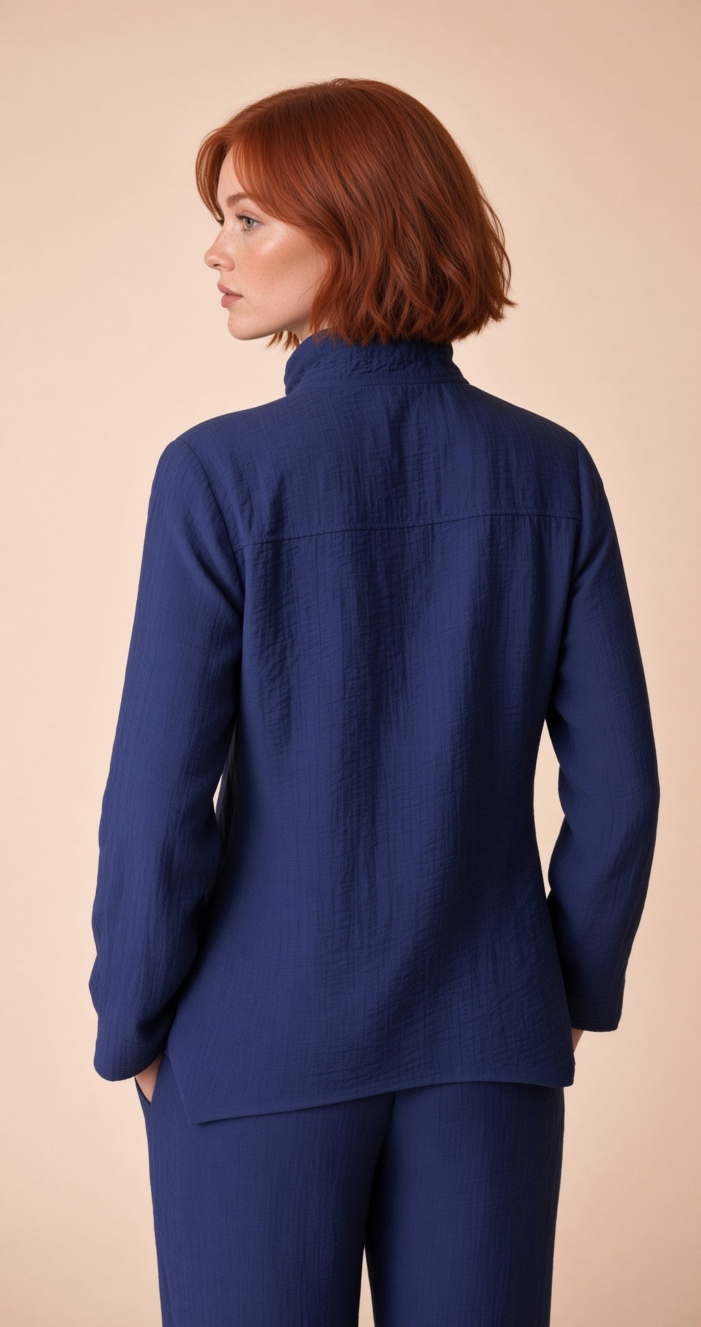 Long Sleeve Button Front Collar Shirt