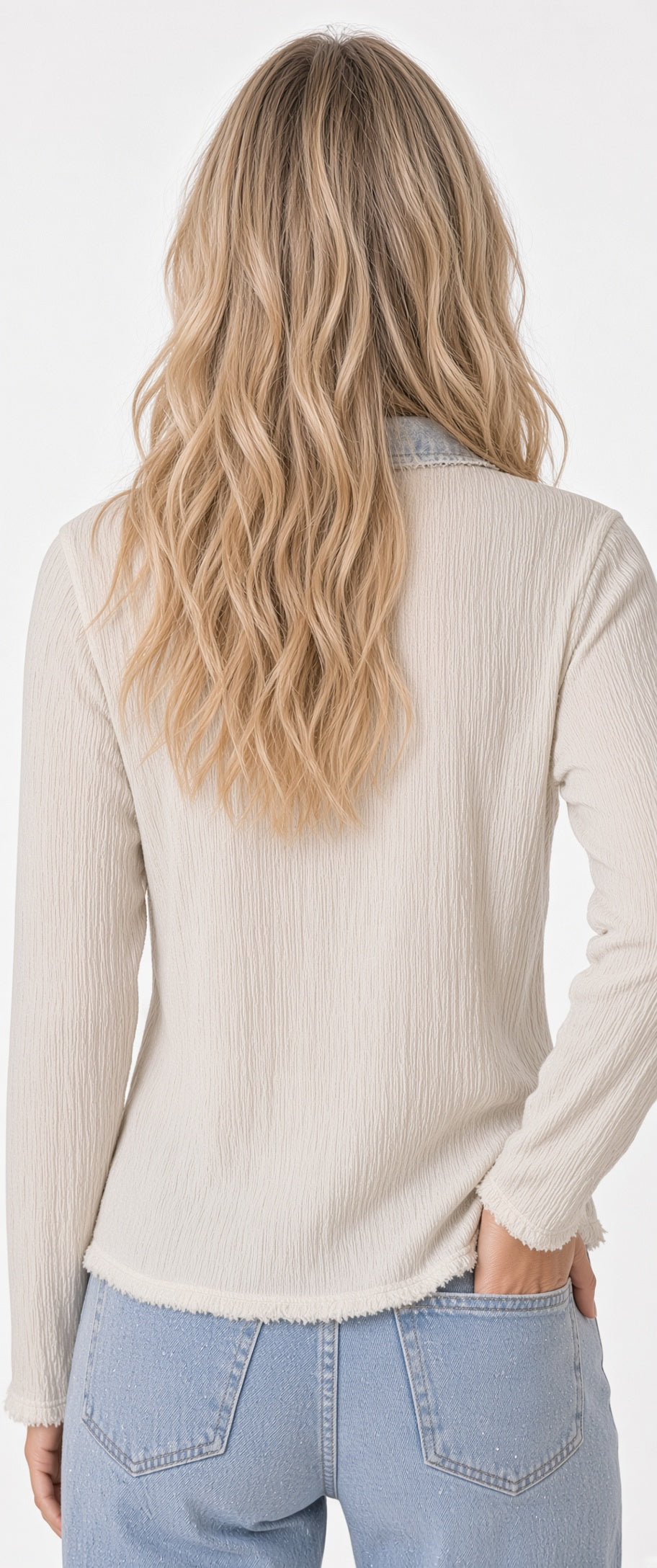 Long Sleeve Textured Top