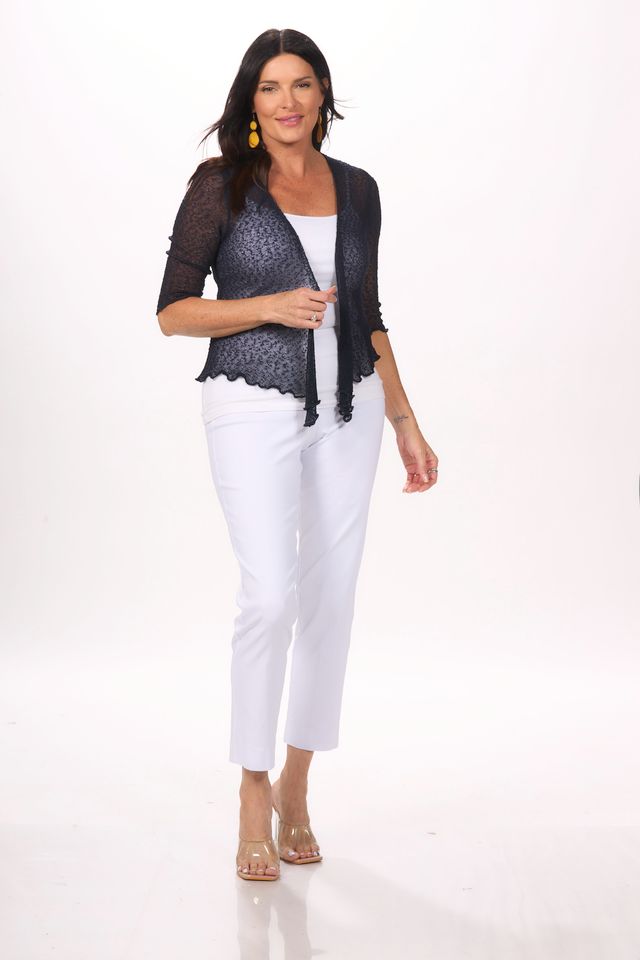 Front image of Papa Shrug in navy.