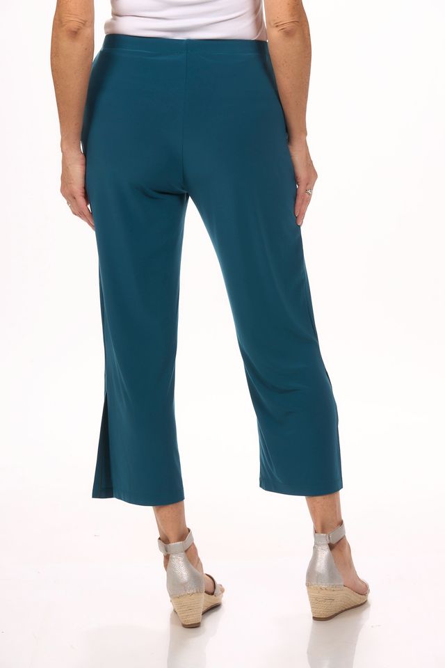 Pull On Wide Leg Side Slit Pant