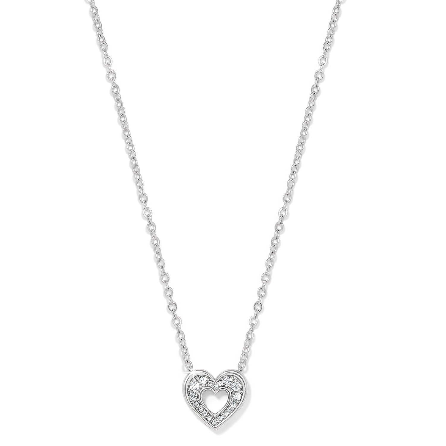 Front image of Brighton enchanting heart necklace.