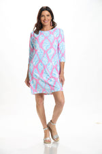 3/4 Sleeve Round Neck UPF 50+ Dress