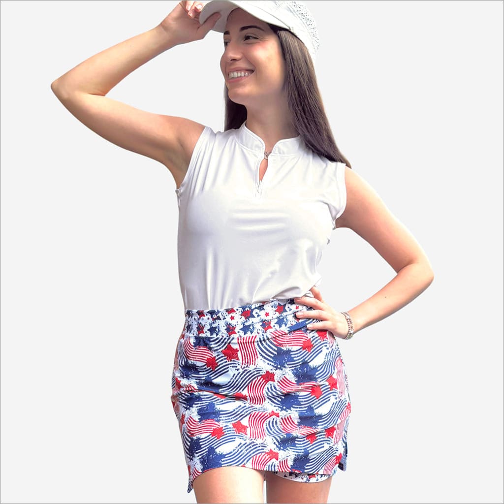 STAR SPANGLED PATTERN SKORT - Skort Obsession