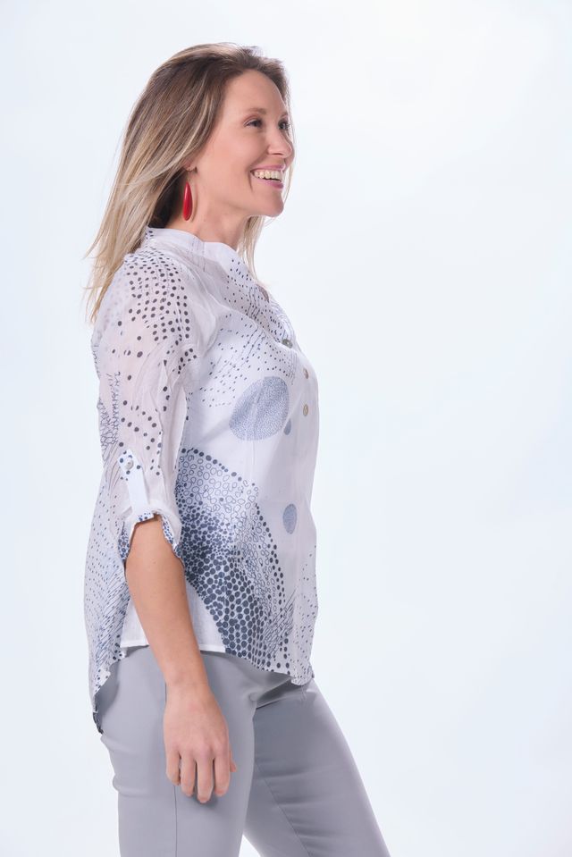 3/4 Sleeve Henley Unity Top