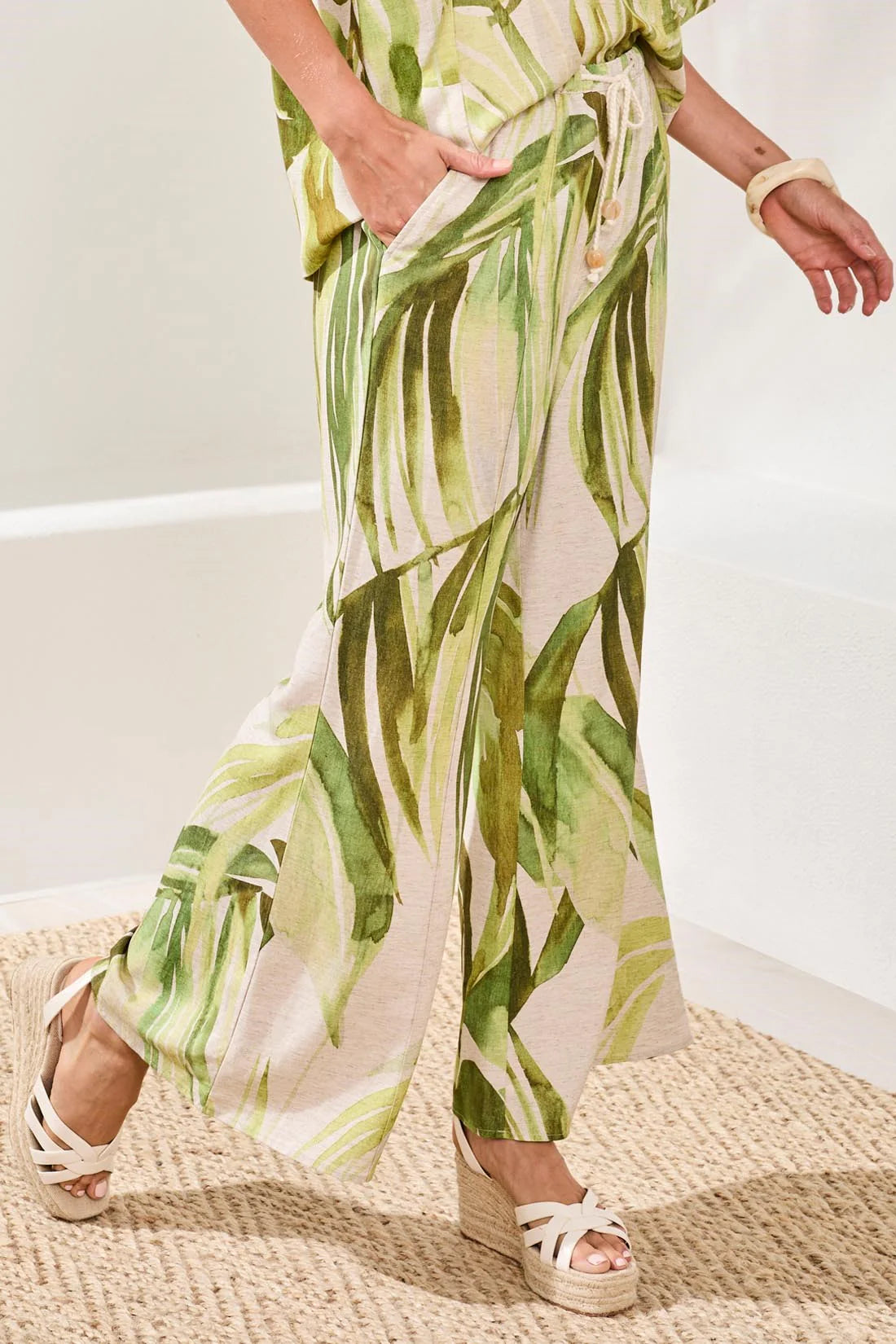 Pull On Flowy Linen Pants