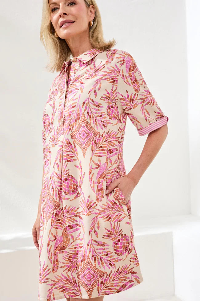 1/2 Sleeve Print Dress