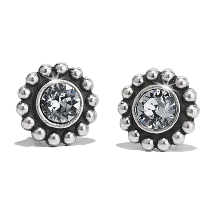 Front image of Twinkle Mini Post Earrings. Brighton silver earrings.