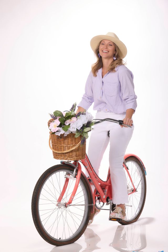 Tucked Sleeve Smocked Button Down Top