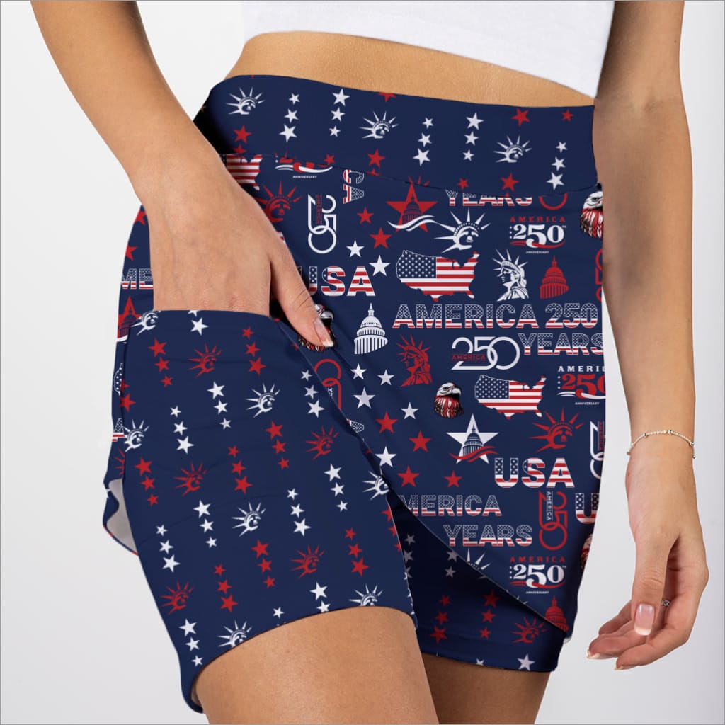 USA 250 NAVY SKORT - Skort Obsession