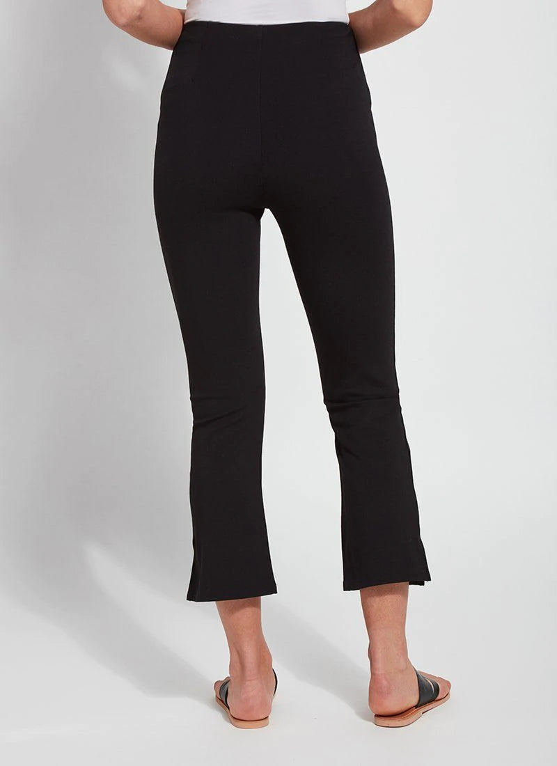 Lyssé Cropped Kick Flare in Black