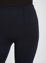 Front View Close Up Image of Lysse Midnight fit and flare, 4 way stretch. Elysse Wide Leg Pant