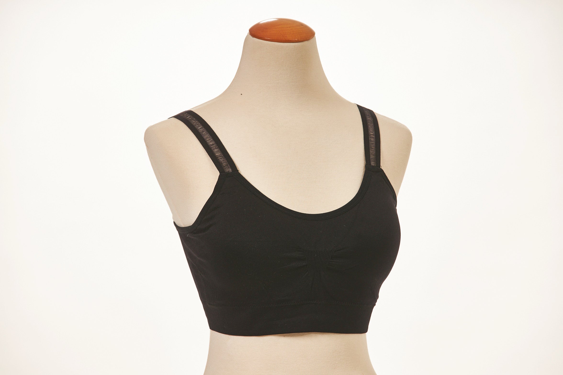Strap-Its Black Bra Plus Size Grey and Black Straps