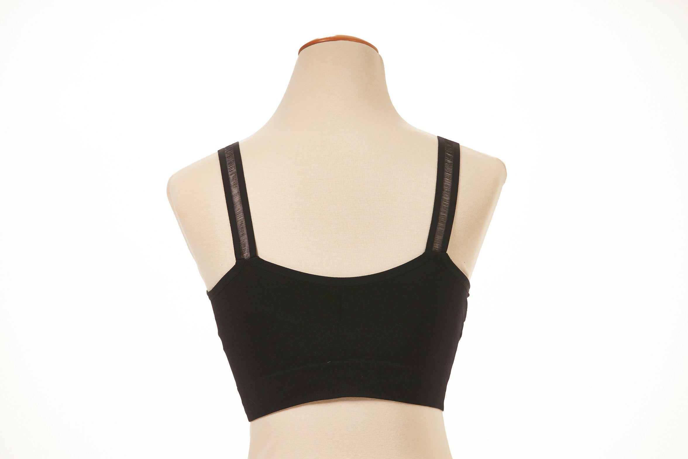 Strap-Its Black Bra Plus Size Grey and Black Straps