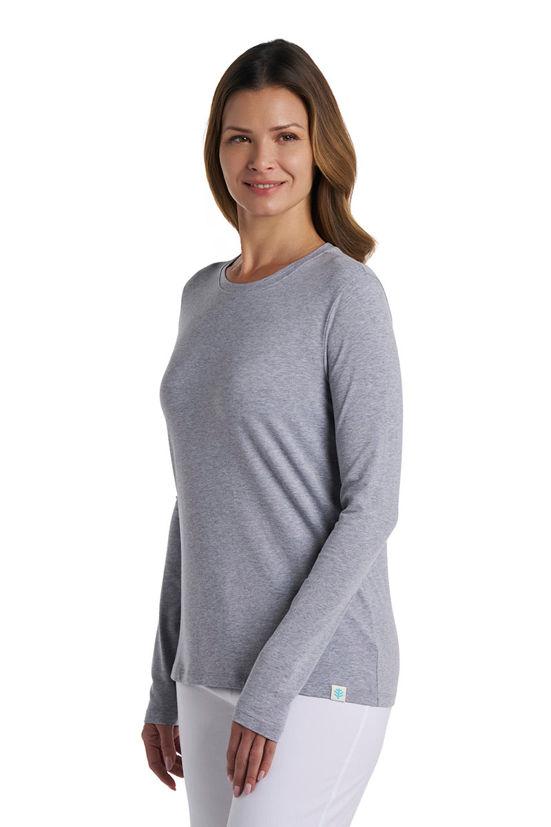 Women's Morada Everyday Long Sleeve T-Shirt | Grey Heather