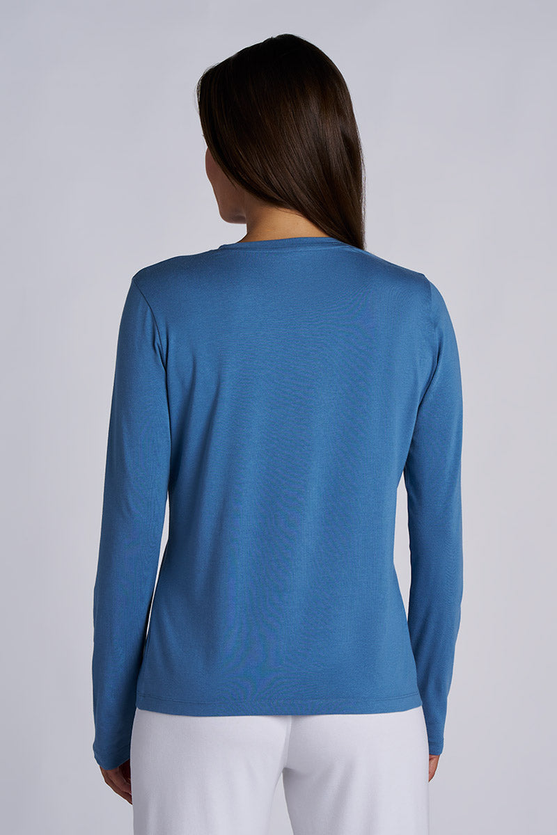 Women's Morada Everyday Long Sleeve T-Shirt | Blue Dusk