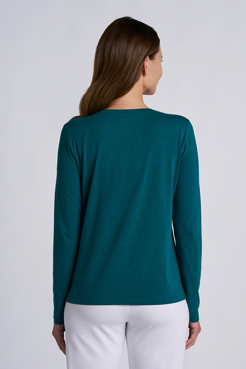 Womens Morada Everyday Long Sleeve T-Shirt | Transformative Teal