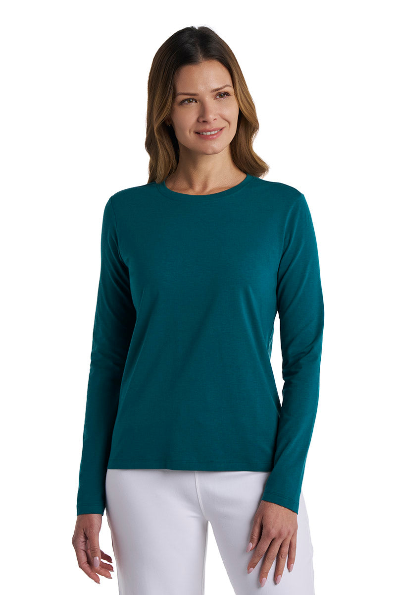 Womens Morada Everyday Long Sleeve T-Shirt | Transformative Teal