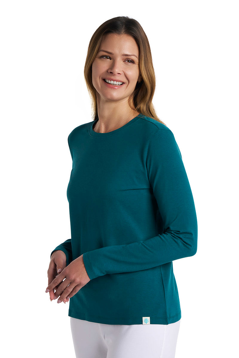 Womens Morada Everyday Long Sleeve T-Shirt | Transformative Teal