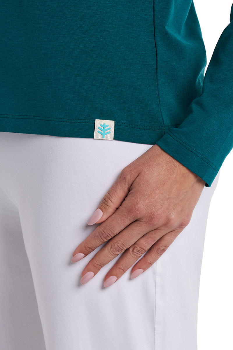Womens Morada Everyday Long Sleeve T-Shirt | Transformative Teal
