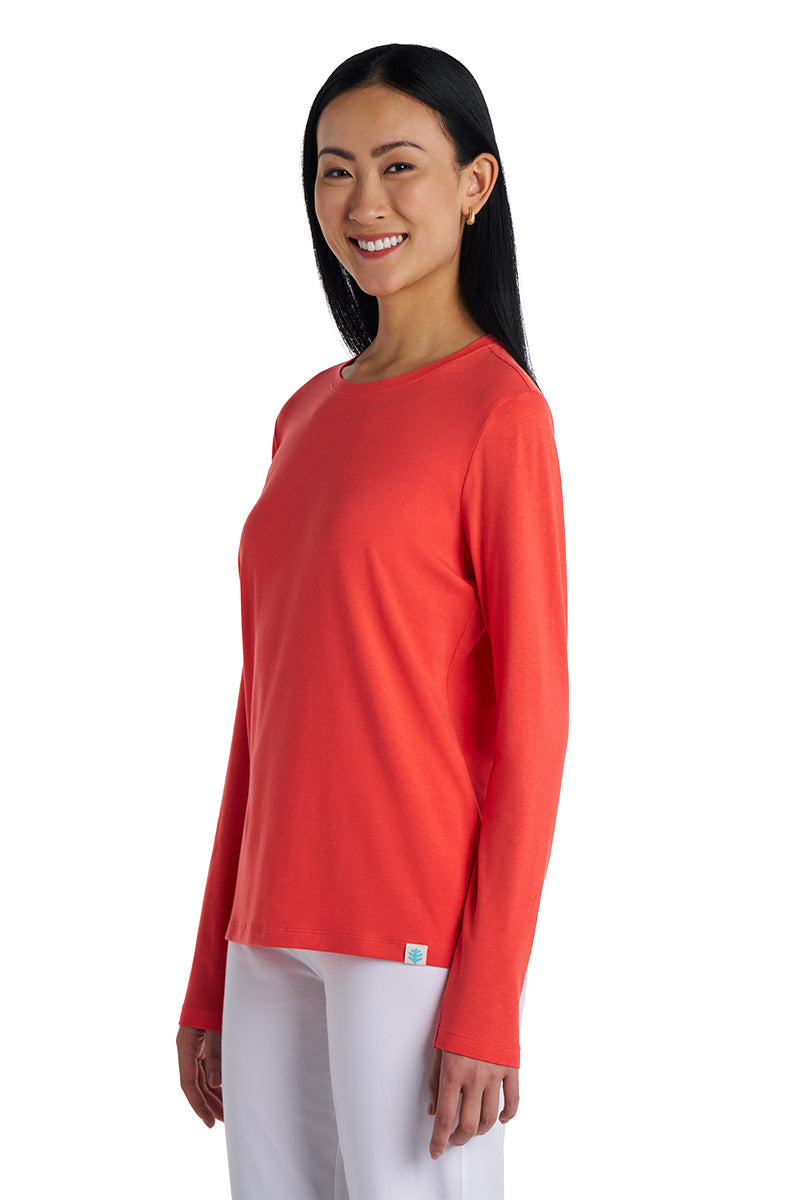 Women's Morada Everyday Long Sleeve T-Shirt | Coral Reef