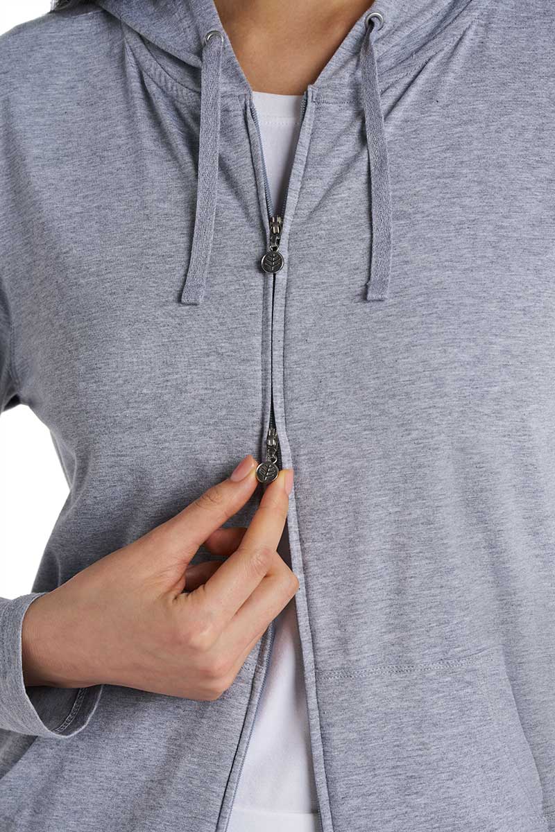 Women's Seaside Zip-Up Hoodie | Grey Heather
